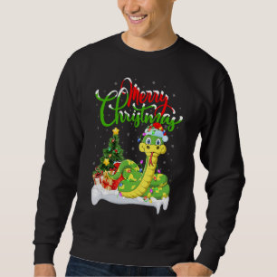 Sweatshirt Décorations de Noël de serpent Père Noël Noël de s