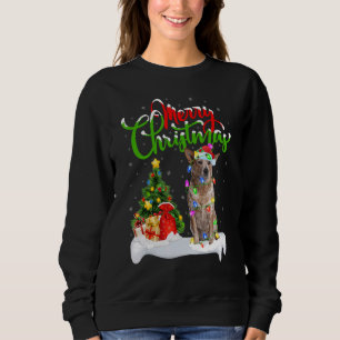 Sweatshirt Décorations de Noël Santa Blue Heeler Chris