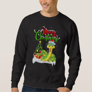 Sweatshirt Décorations de Noël Serpent Santa Serpent Noël