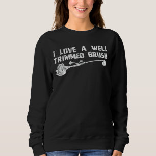 Sweatshirt Découpe de tondeuse de pelouse bien ajustée