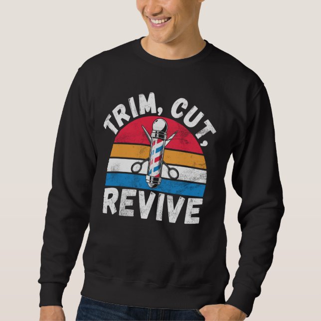 Sweatshirt Découpe Revive Barbier (Devant)
