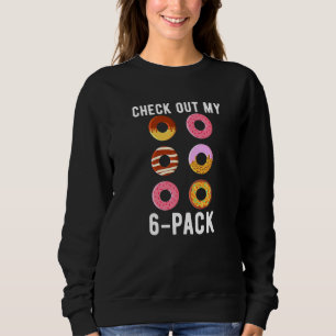 Sweatshirt Découvrez Mon 6 Pack Donuts Fitness Gym Weightlift