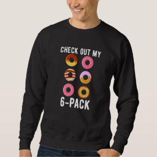 Sweatshirt Découvrez Mon 6 Pack Donuts Fitness Gym Weightlift