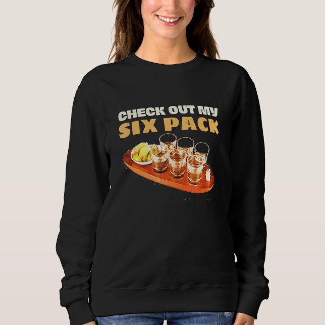 Sweatshirt Découvrez Mon Pack Six Tequila Lime Salt Boire H (Devant)