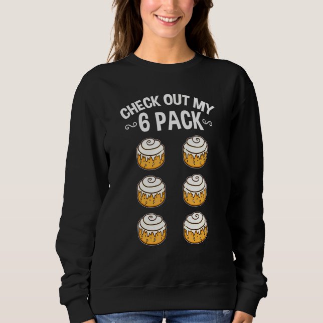 Sweatshirt Découvrez Mon Six Pack Cinnamon Roll (Devant)