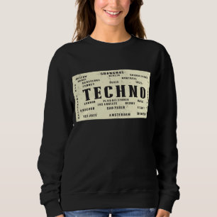 Sweatshirt D'EDM de techno villes internationales d'éloge