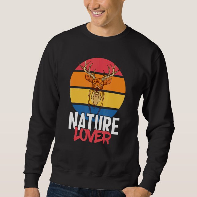 Sweatshirt Deer Antlers Forêt Nature (Devant)