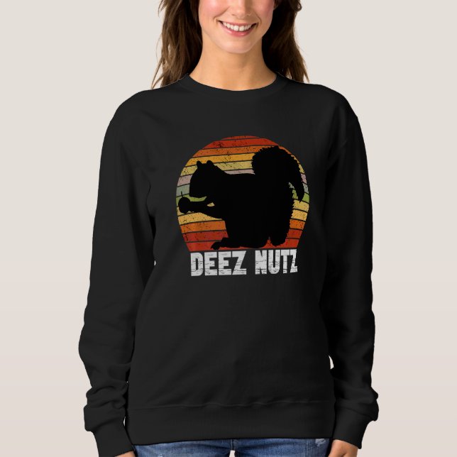 Sweatshirt Deez Nutz Noël Gopher  Disant Dees Nutz laid  (Devant)