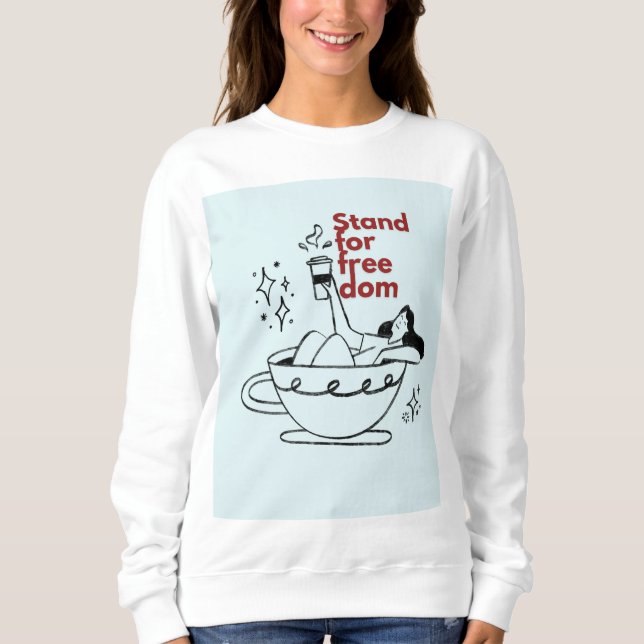 Sweatshirt Défendre la liberté (Devant)
