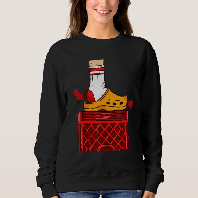 Sweatshirt Défier le diagramme de chaussure de défi (Devant)