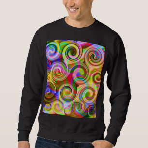 Sweatshirt Défilement Abstrait géométrique pastel