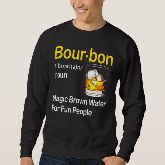 Sweatshirt Définition Bourbon Eau Brown Magique Pour Les Pers (Devant)
