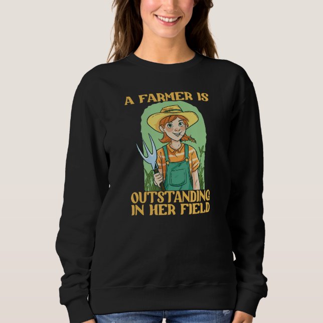 Sweatshirt Définition de couples assortis agriculteurs pour f (Devant)
