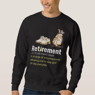 Sweatshirt Définition de la retraite de golf pour golfeur