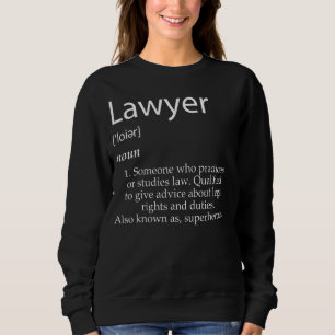 Sweatshirt Définition De L'Avocat Pour Le Cabinet Droit Jurid