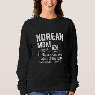 Sweatshirt Définition de maman coréenne pour femmes Fête