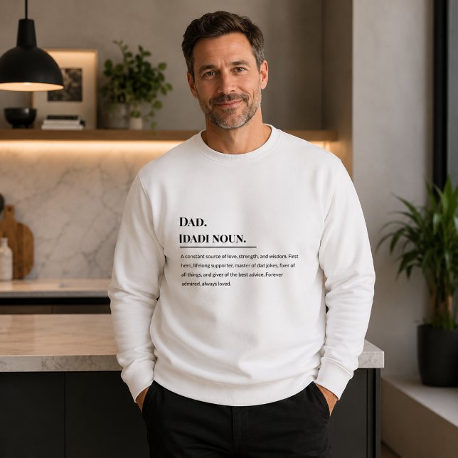 Sweatshirt Définition de Papa  👨‍👧‍👦 | Père Aimant (Créateur téléchargé)