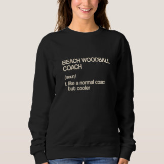 Sweatshirt Définition d'entraîneur de woodball de plage Jou