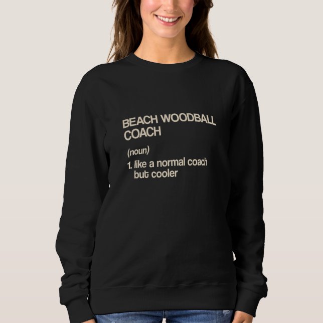 Sweatshirt Définition d'entraîneur de woodball de plage   Jou (Devant)