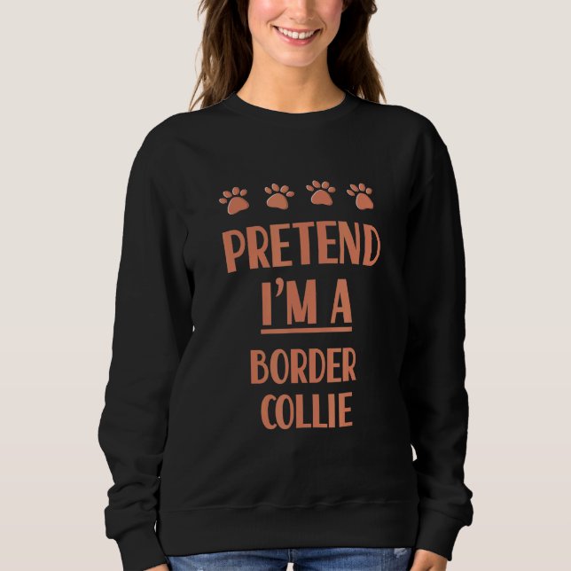 Sweatshirt Déguisement de chien tenue Border Collie (Devant)