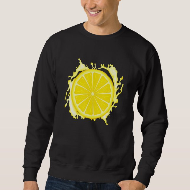 Sweatshirt Déguisement de citron Halloween Fête d'Halloween L (Devant)