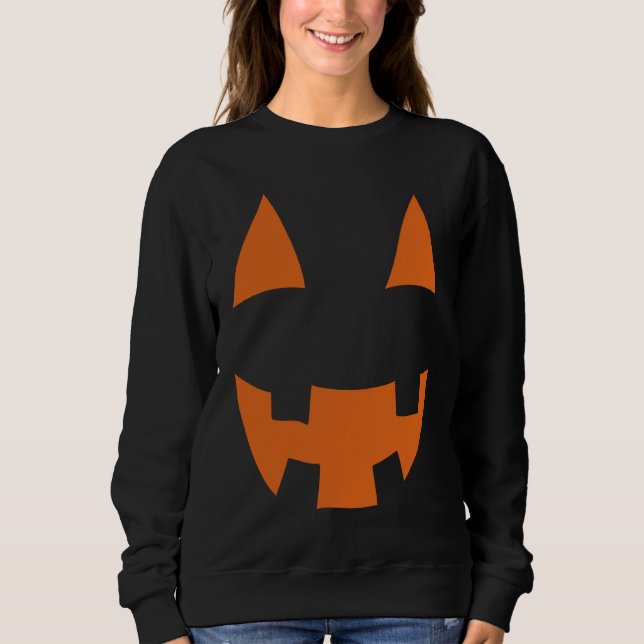 Sweatshirt Déguisement de citrouille Jack O' Lantern pour Hal (Devant)