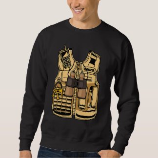 Sweatshirt Déguisement d'Halloween de soigneur de zoo Safari