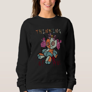 Sweatshirt Déguisement Thinking Of You Halloween Mignon Roses