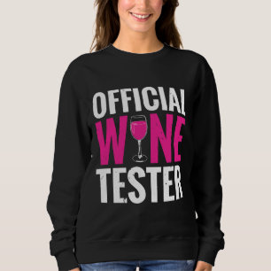 Sweatshirt Dégustation Officielle Du Vin Rouge