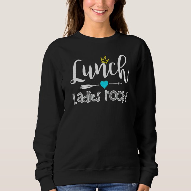 Sweatshirt Déjeuner Dames Rock Déjeuner Lady Squad Retour À L (Devant)