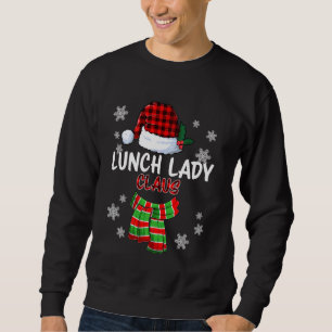 Sweatshirt Déjeuner Lady Claus Funny Matching Famille Noël