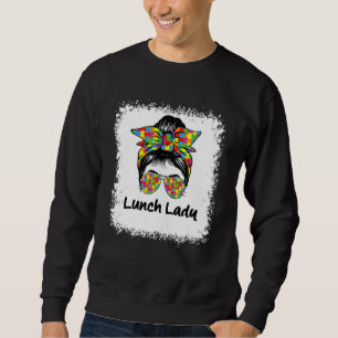 Sweatshirt Déjeuner Lady Messy Cheveux Femme Bun Déjeuner Lad