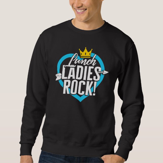 Sweatshirt Déjeuner Lady Rock Cafétéria Travailleuse Dames Cr (Devant)