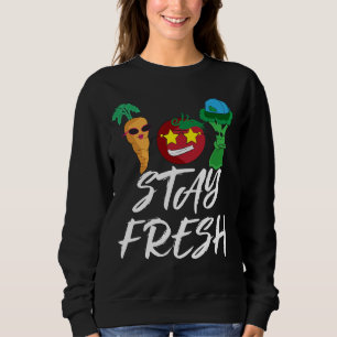 Sweatshirt Déjeuner sain de légumes drôles frais de séjou