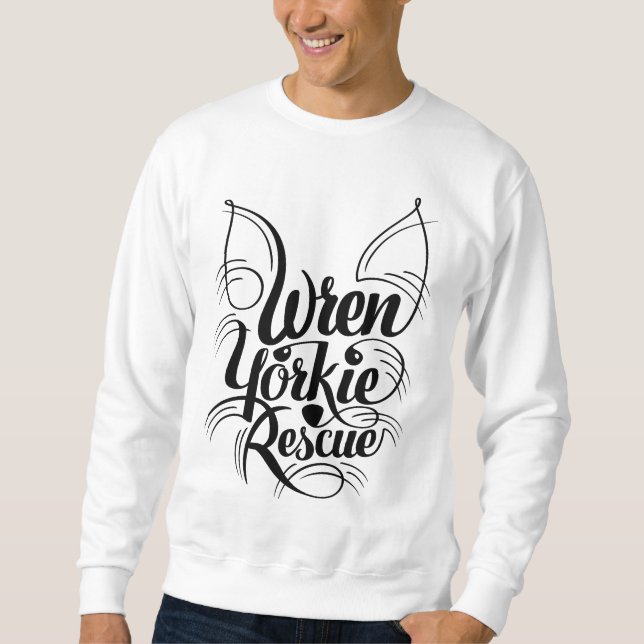 Sweatshirt Délivrance de Yorkie de roitelet (Devant)