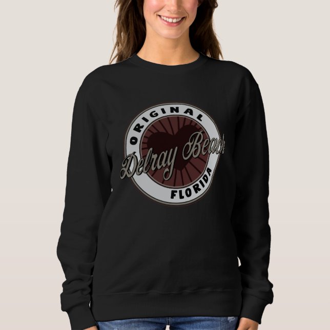 Sweatshirt Delray Beach Travel Souvenir To Florida (Devant)