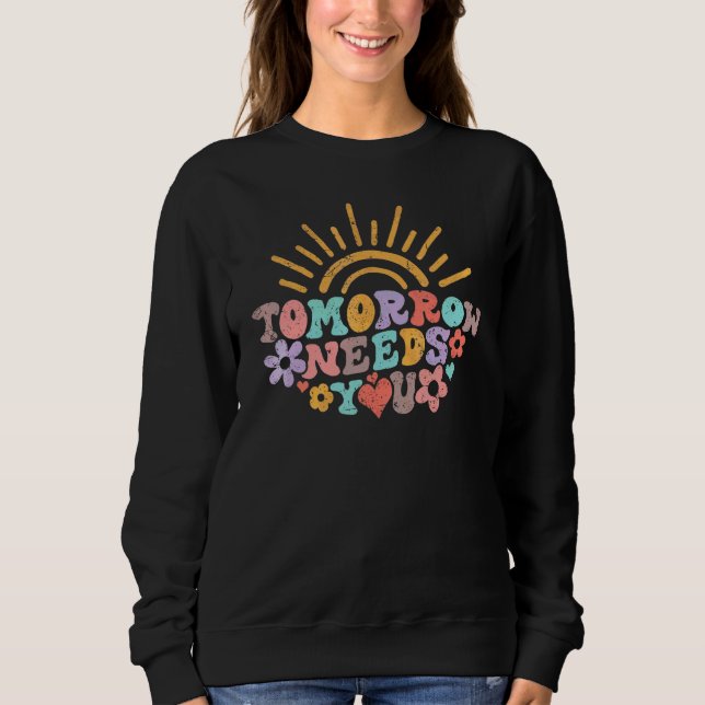 Sweatshirt Demain a besoin de vous Appariement Prévention du  (Devant)