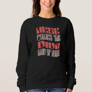 Sweatshirt Demoiselle d'honneur féminine Diva Rétro Mariage c