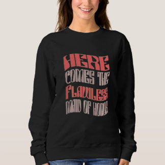 Sweatshirt Demoiselle d'honneur féminine sans défaut assortie