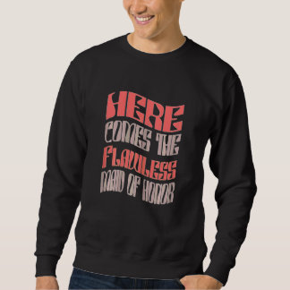 Sweatshirt Demoiselle d'honneur féminine sans défaut assortie