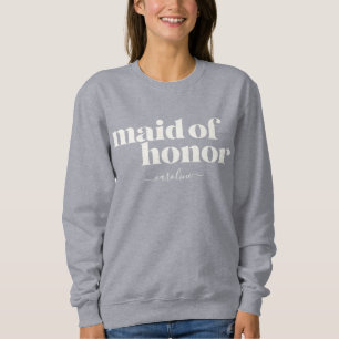 Sweatshirt Demoiselle d'honneur Simple Minimaliste Moderne No