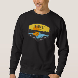Sweatshirt Denali Alaska Park Sunset Trees