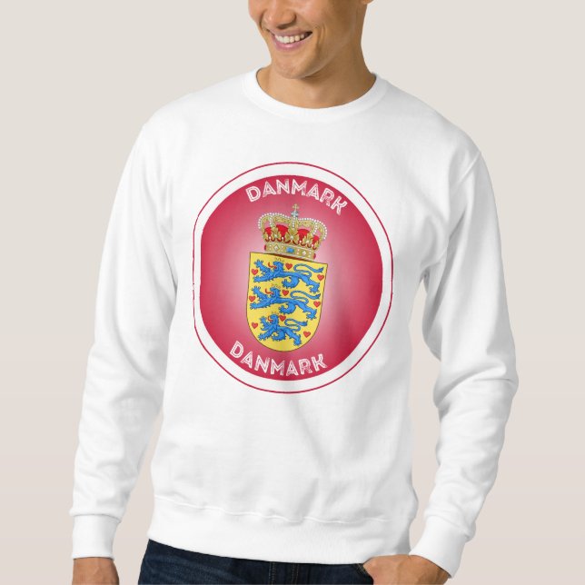 Sweatshirt Denmark Coat of Arms Circle Shape  (Devant)