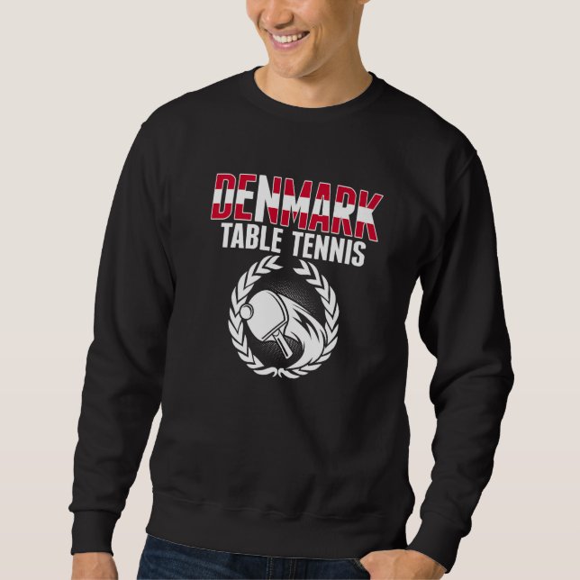 Sweatshirt Denmark Table Tennis  Danish Ping Pong Team Suppor (Devant)