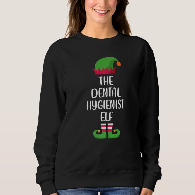Sweatshirt Dental Hygienist Elf Family Matching Group Christm (Devant)