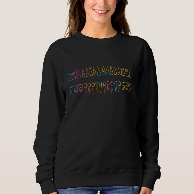 Sweatshirt Dentiste Dents adultes (Devant)