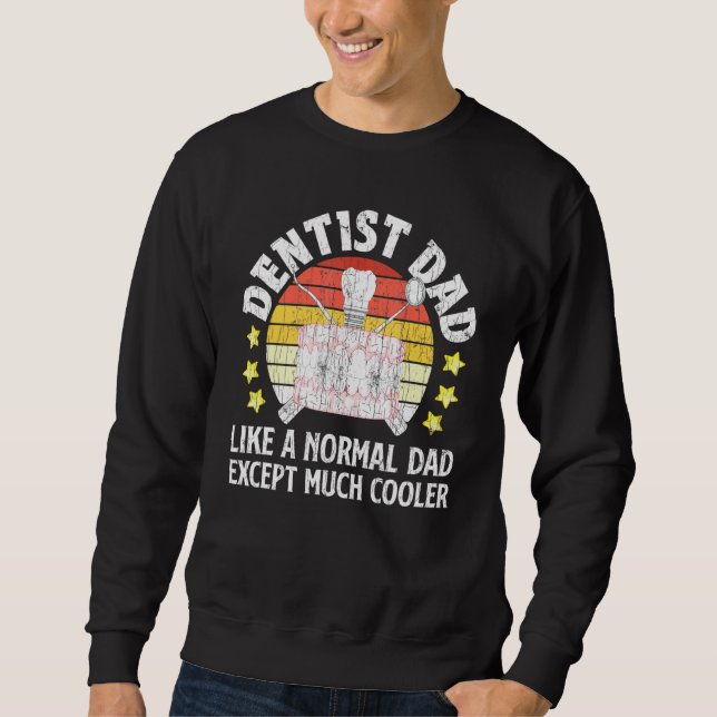 Sweatshirt Dentiste Papa Graphic Pour 1 (Devant)