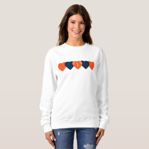 Sweatshirt Denver Broncos Heart Football