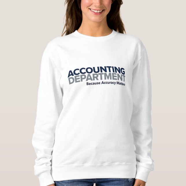 Sweatshirt Département comptabilité (Devant)