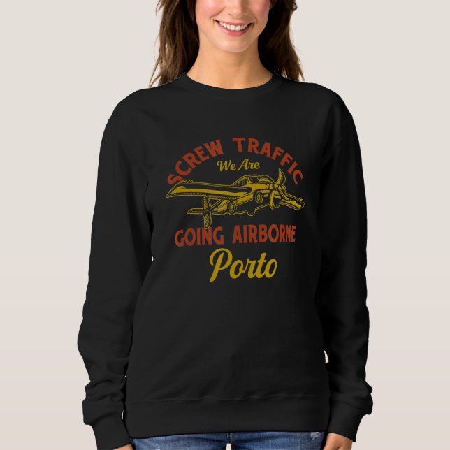 Sweatshirt Département Plainte Porto Humour (Devant)